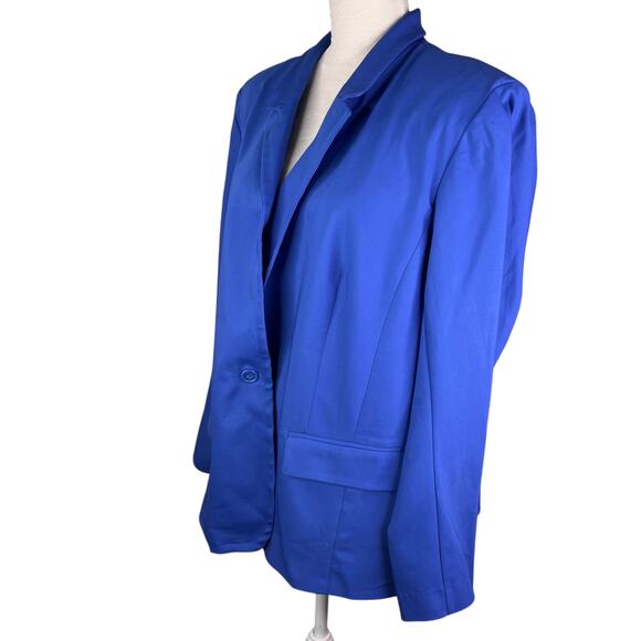 Lane Bryant Modernist Collection Blazer Jacket Royal Blue 28 Work New - Picture 3 of 10